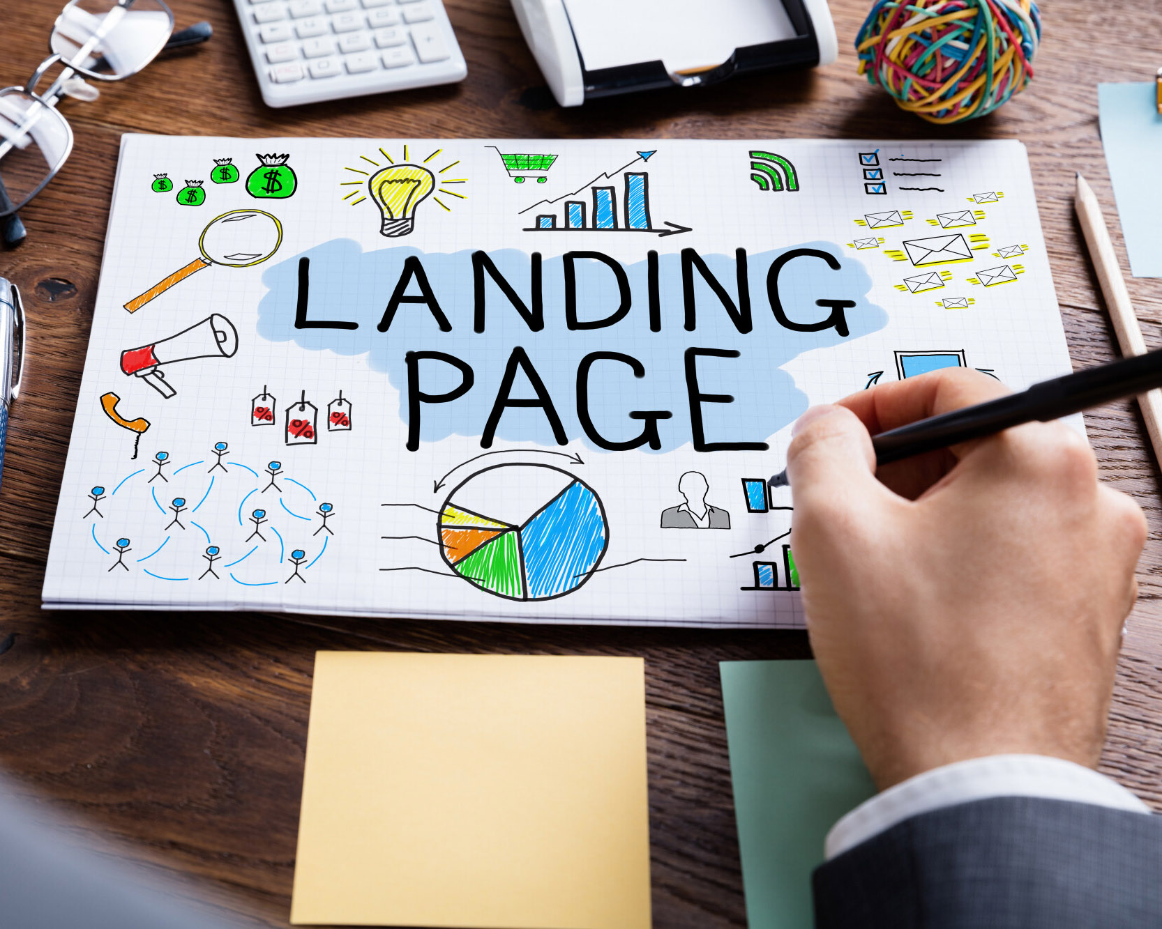 Equipe de Marketing de Landing Page